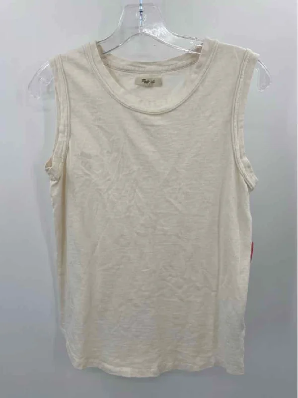 Pre-Owned Madewell White Size Small Tank Top ivory tank top