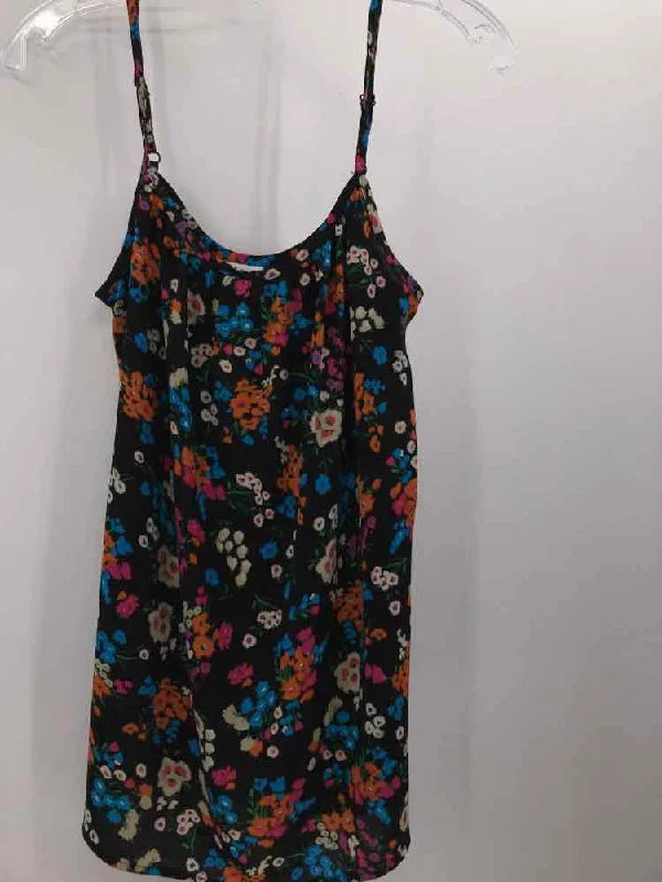 Pre-Owned Cabi Black Size Small Floral Tank Top long tank top