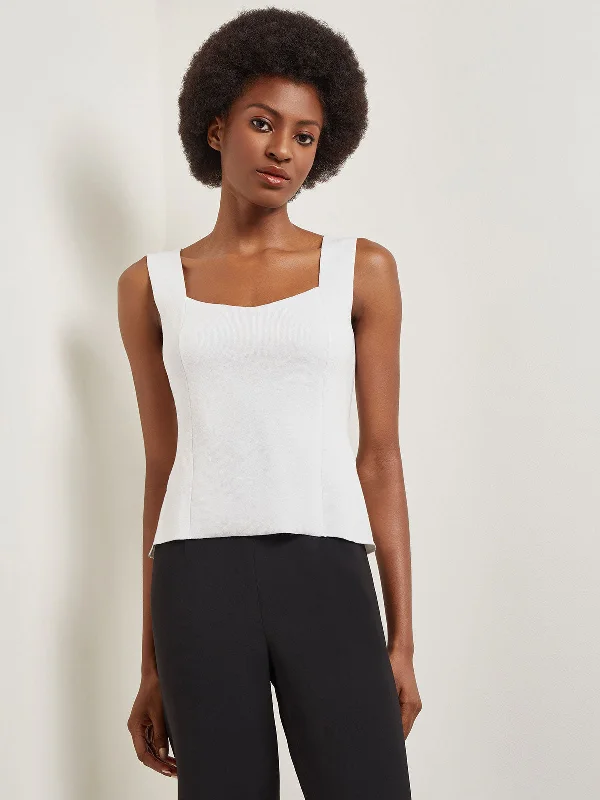 Square Neck Knit Tank cute tank top