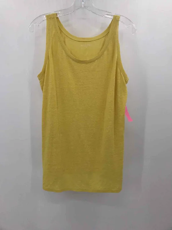 Pre-Owned Eileen Fisher Yellow Size Medium Tank Top sleep tank top