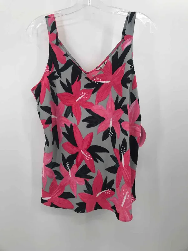 Pre-Owned Nic + Zoe Grey Size Large Tank Top bronze tank top