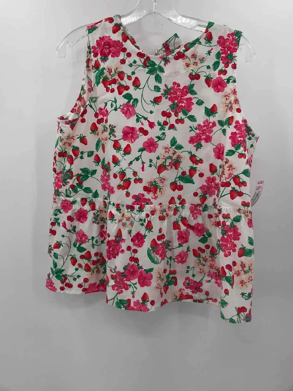 Pre-Owned Ann Taylor White Size Medium P Tank Top cropped tank top
