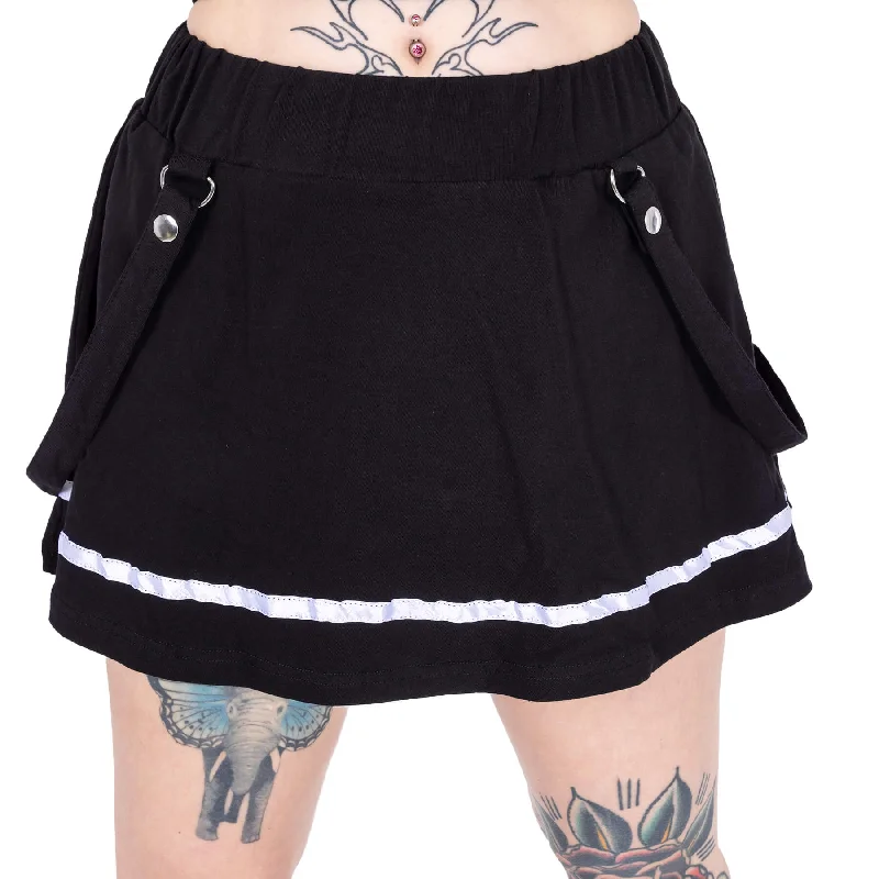 ALINA SKIRT - BLACK wool skirt warm