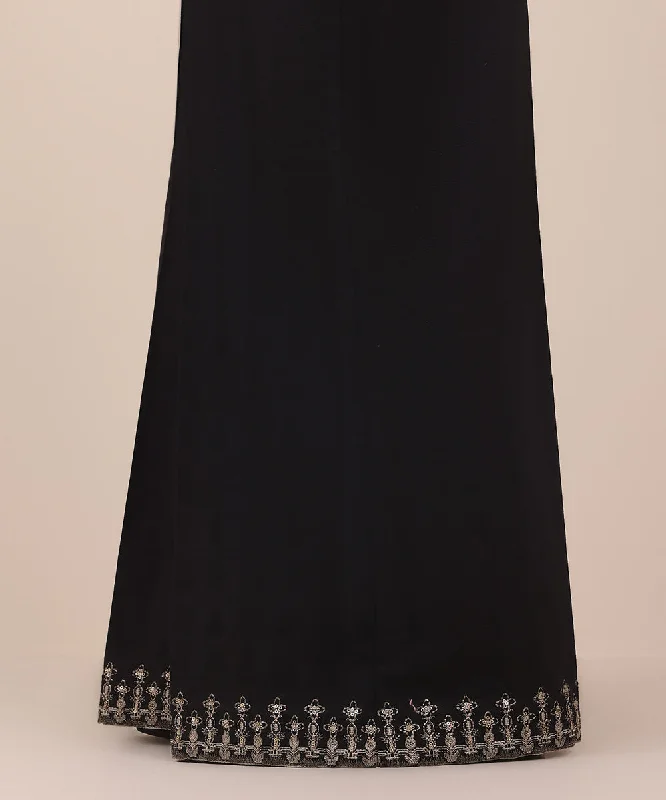 Embroidered Jacquard Flared Pants Formal Slim Pants