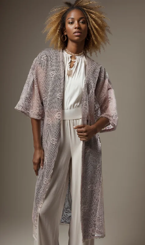 O181690 Women Cardigan Print Jacquard Patchwork