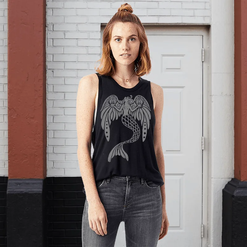 Mermaid Muscle Tank Top long tank top