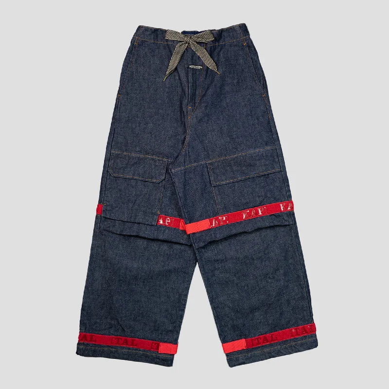 14oz DENIM NOUVELLE BAGGY PANTS Casual Wide Pants