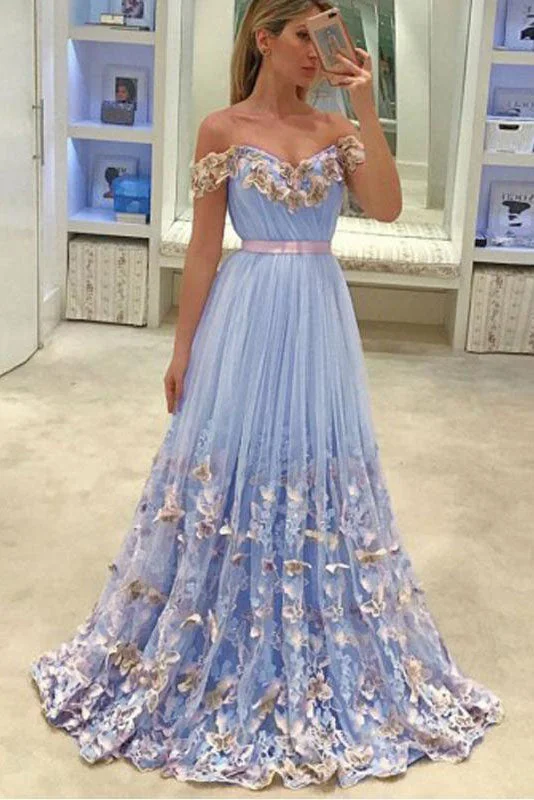 A Line Off Shoulder Lace Applique Evening Party Dress Sweet 16 Prom Dress OK1083 Tunics Distressed trendy A Line Off Shoulder Lace Applique Evening Party Dress Sweet 16 Prom Dress OK1083 Tunics Distressed trendy