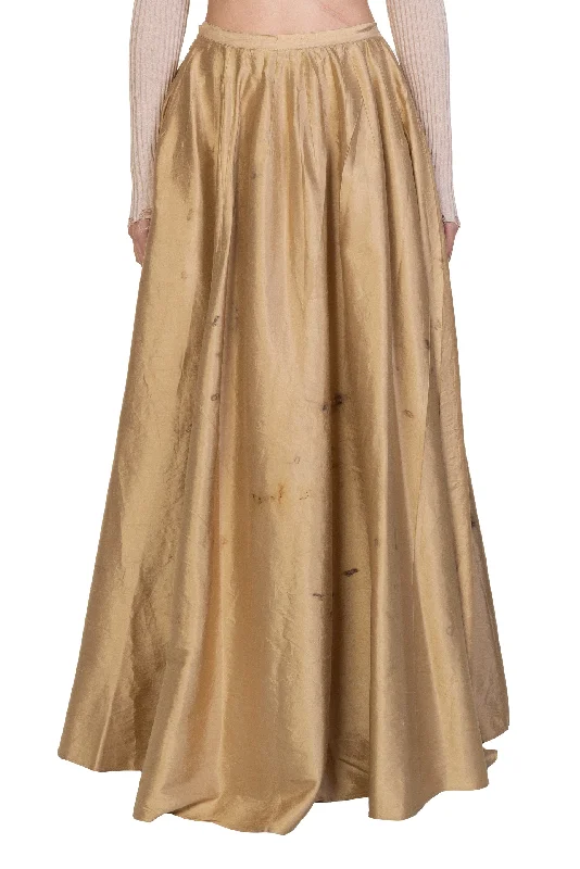 Bronze Dyed Skirt cashmere skirt fine