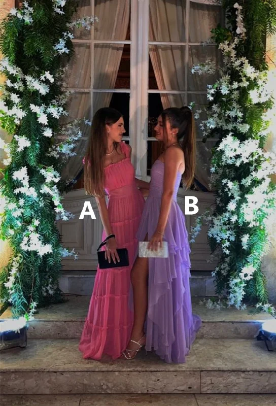 Pink Straps A-Line Tulle Long Party Dress Wedding Guest Dress, DP2761 Tunics Yoga stretchy Pink Straps A-Line Tulle Long Party Dress Wedding Guest Dress, DP2761 Tunics Yoga stretchy