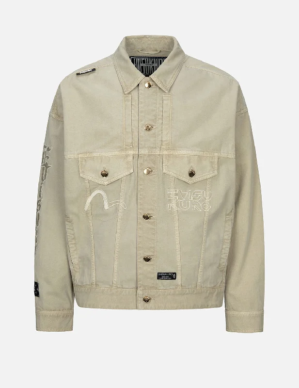 Logo Embroidery Garment Dye Fashion fit Jacket Snapped Jacket Toggled Jacket Drawstring Jacket