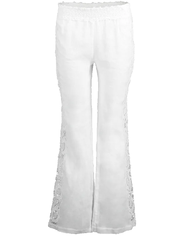 Rieti Crochet Pant High-Waist Trousers
