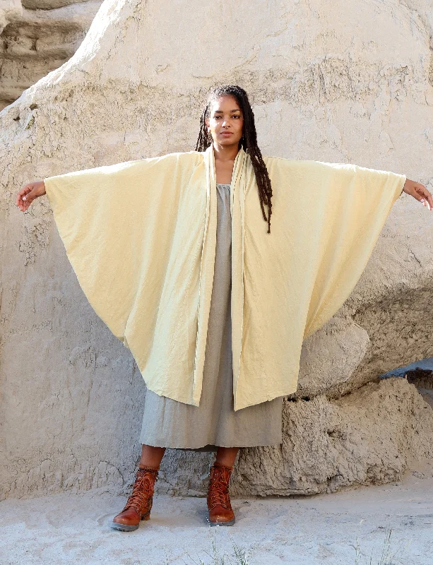 Aphrodite Below Knee Cardigan Satin Blend Silk Blend Wool Blend
