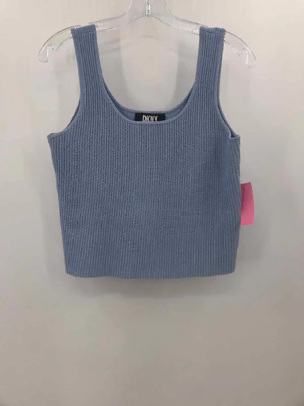 Pre-Owned DKNY Blue Size Medium Tank Top lounge tank top