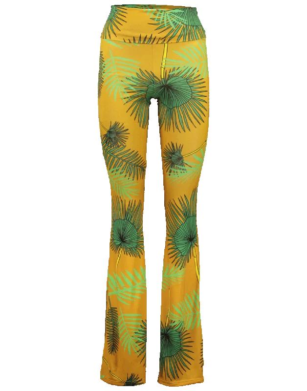 Pitu High Waisted Boot Leg Pant Fashionable Button-Up Pants