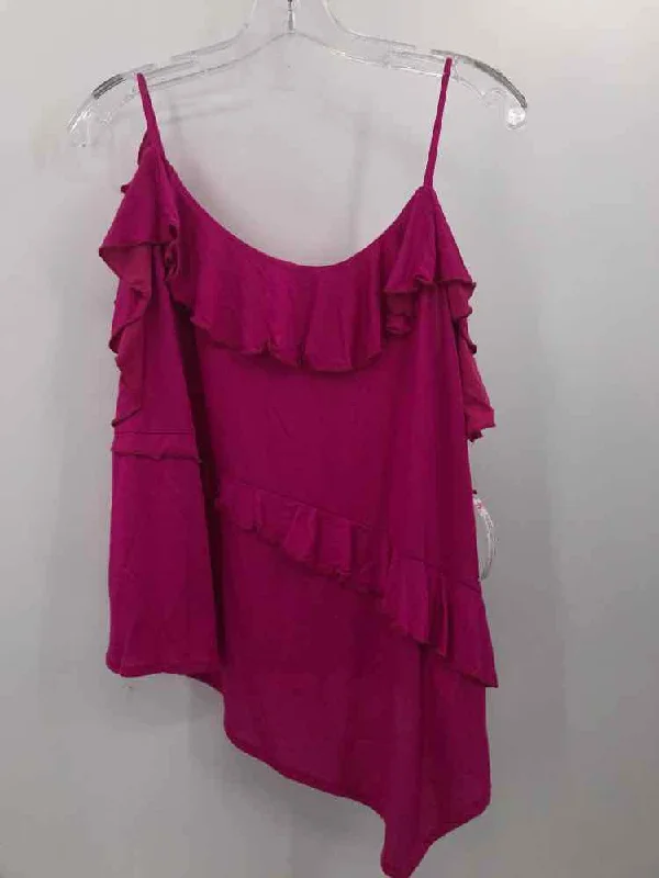 Pre-Owned By Anthropologie Pink Size Medium Tank Top basic tank top