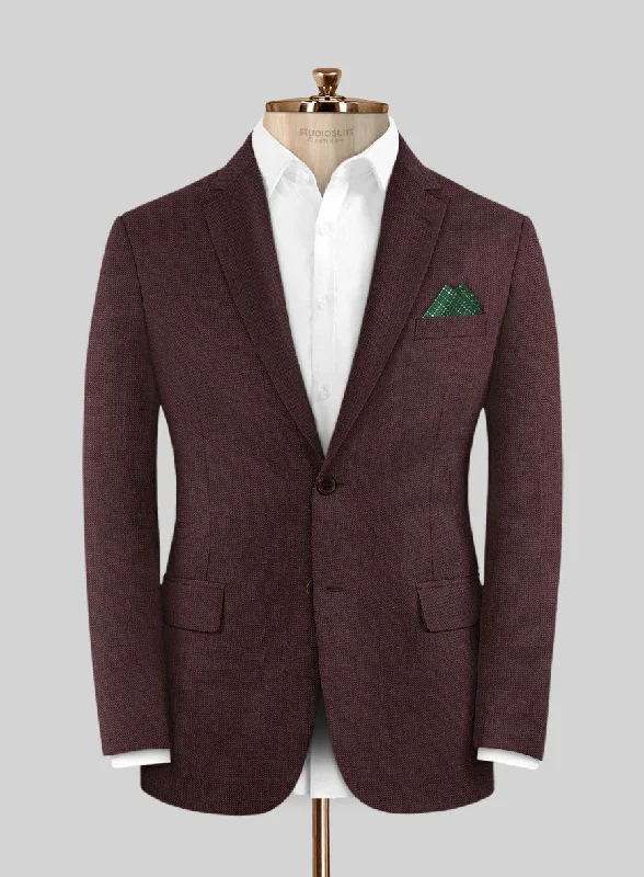 Lanificio Zegna Traveller Wine Wool Jacket Quilted Jacket Puffer Jacket Insulated Jacket