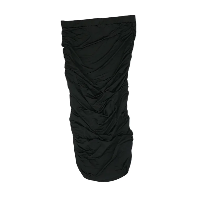 Black Solid Midi Skirt floral skirt print