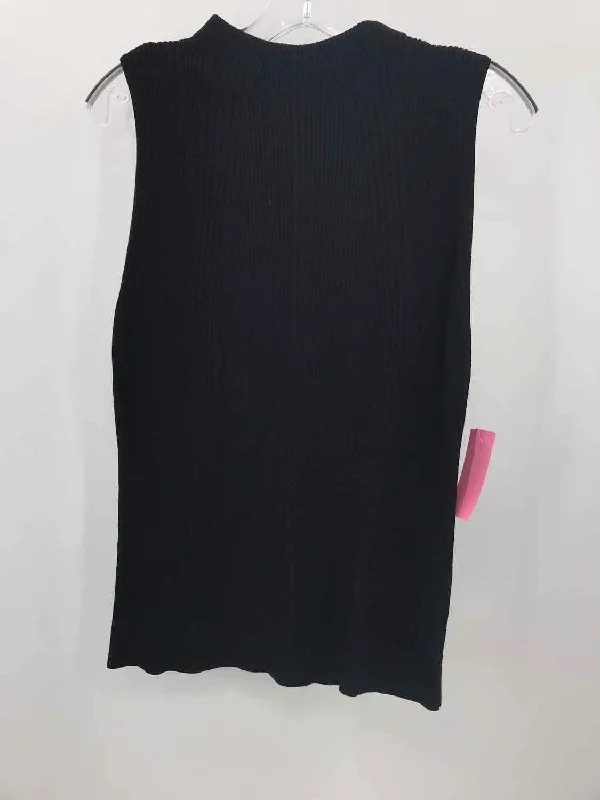 Pre-Owned WHBM Black Size Large Knit Tank Top playful tank top