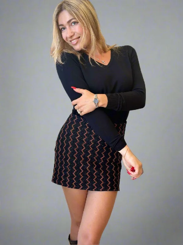 PHO Firenze Gonna Corta Maglia Skirt ruffled skirt detail