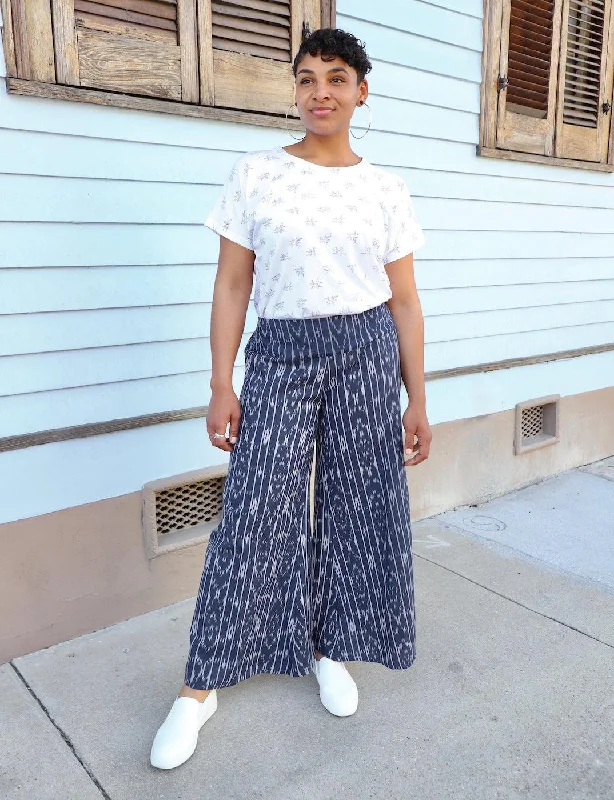 Nautical Navy Pants Trendy Printed Leggings