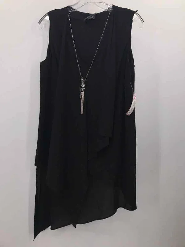 Pre-Owned Frank Lyman Black Size 6 Tunic Tank Top fashionable tank top