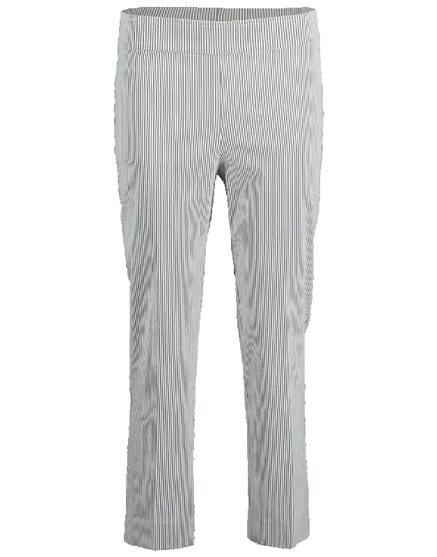 Bridgette Straight Leg Side Slit Pant Chic Slim Fit Pants