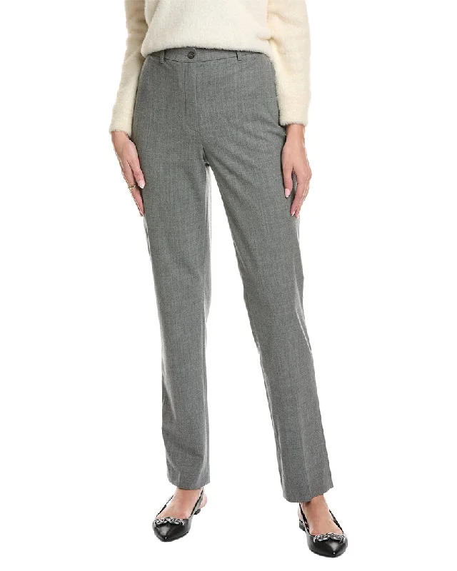 Michael Kors Collection St. Tropical Samantha Wool-Blend Pant Classic Pleated Pants