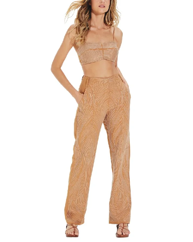 ViX Solid Valentina Pants Trendy Printed Pants