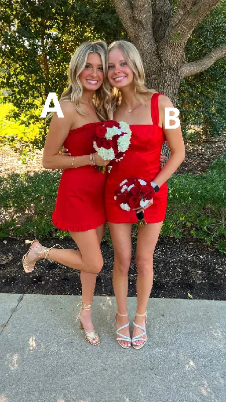 Red Strapless Sheath Homecoming Dress Cute Short Party Dress, DP2546 Turtleneck Warm Winter Red Strapless Sheath Homecoming Dress Cute Short Party Dress, DP2546 Turtleneck Warm Winter