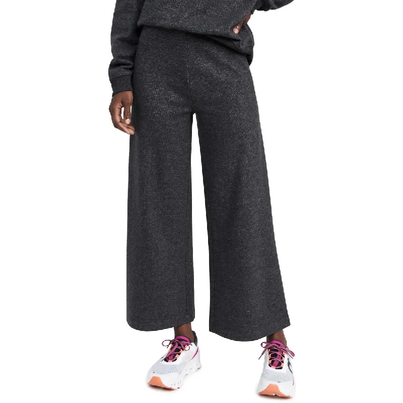 Z Supply Womens Wide Leg Elastic Waist Wide Leg Pants Soft Stretch Trousers