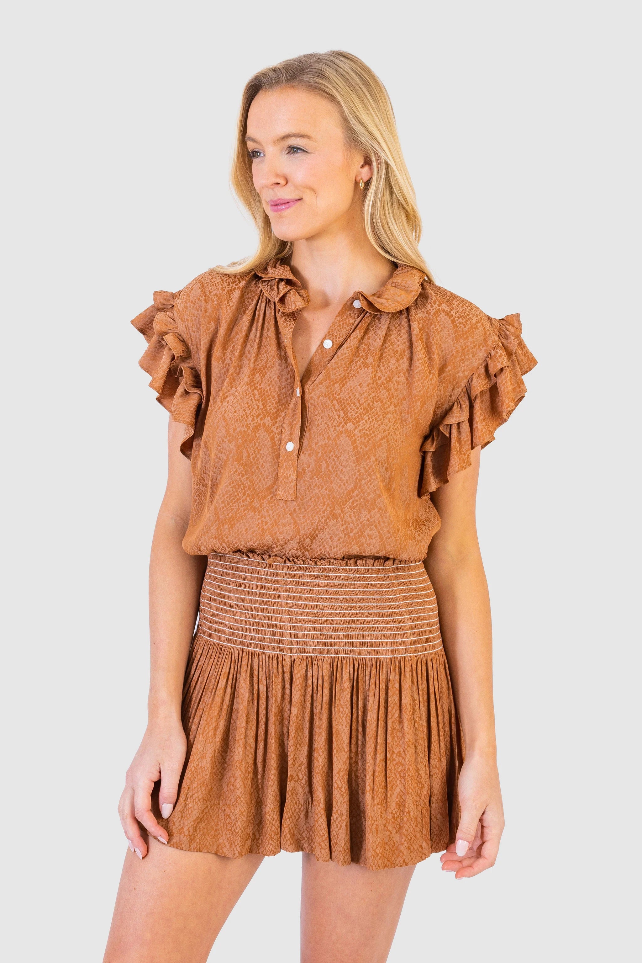Erica Skirt Cafe Python mini skirt trendy