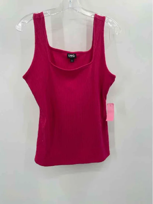 Pre-Owned INC Pink Size Large Tank Top essential tank top