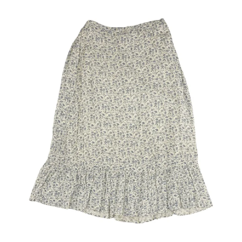 Ivory Floral Midi Skirt tulle skirt dreamy