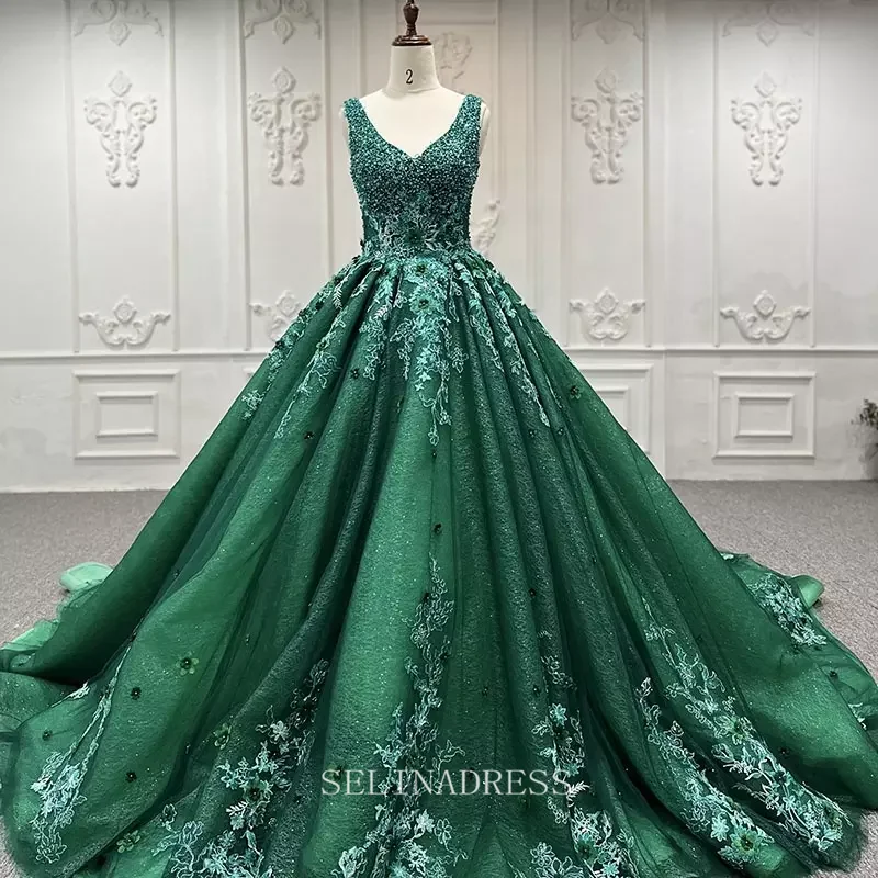 Crystal Flower Green Beaded Evening Party Dress Quincess Prom Gowns Dress LS9832 Selinadress High-Low Hemline Casual Crystal Flower Green Beaded Evening Party Dress Quincess Prom Gowns Dress LS9832 Selinadress High-Low Hemline Casual