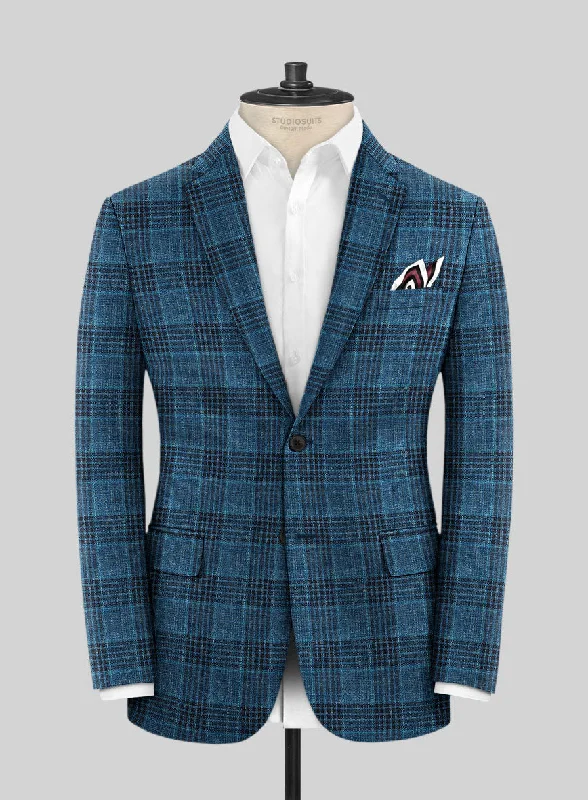 Loro Piana Raque Wool Silk Linen Jacket Zippered Front Buttoned Front Snap Front