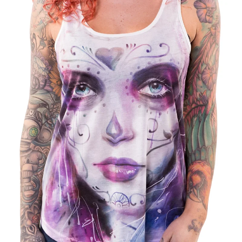 Painted Soul Razor Back Tank Top cherry red tank