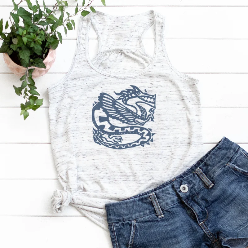Ancient Dragon Flowy Tank Top crossback tank top