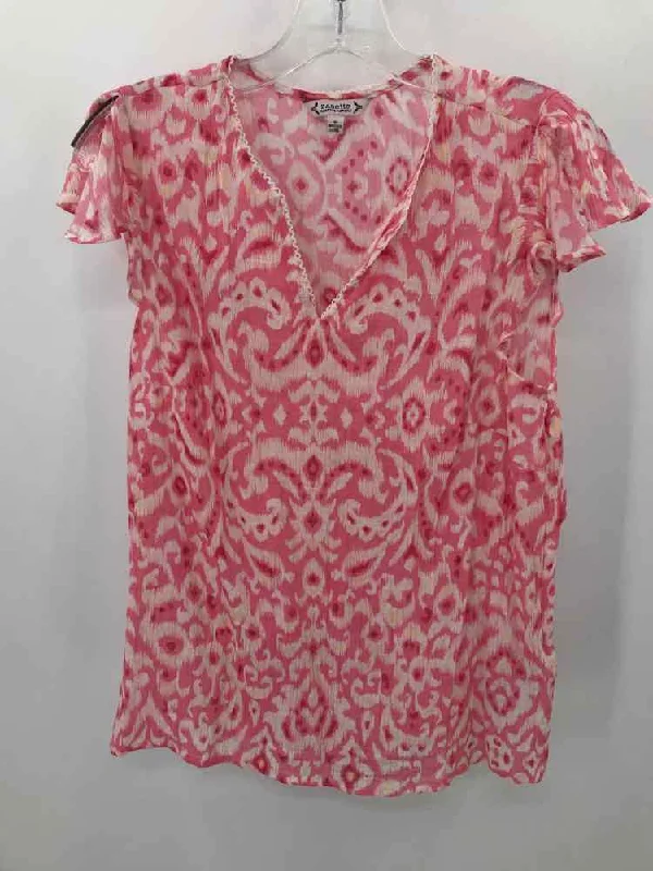 Pre-Owned Nanette Lepore Pink Size Small Tank Top navy tank top