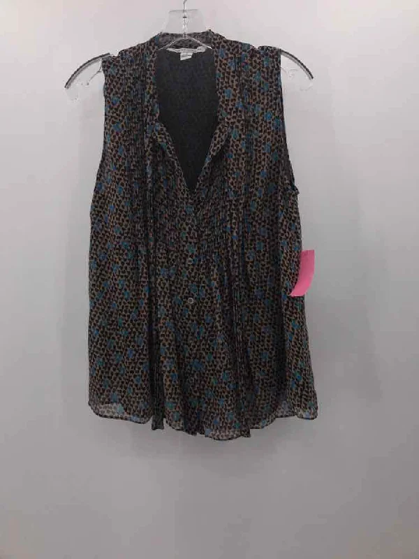 Pre-Owned Diane Von Furstenberg Brown Size 10 Tank Top stylish tank top