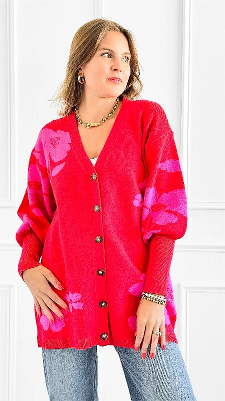 Blossom Glow Knit Cardigan Mesh Cardigan Canvas Denim