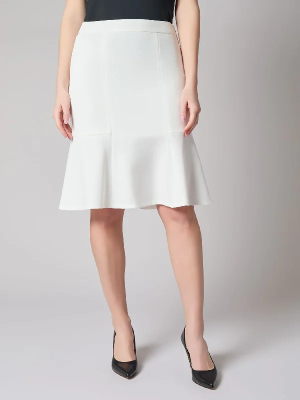 Petite Flare Skirt, Iconic Stretch Crepe wool skirt sturdy