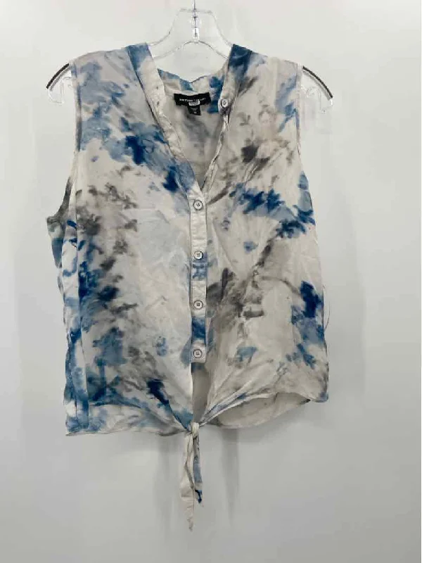Pre-Owned Fifteen Twenty White Size Medium Tie Dye Tank Top fitted tank top