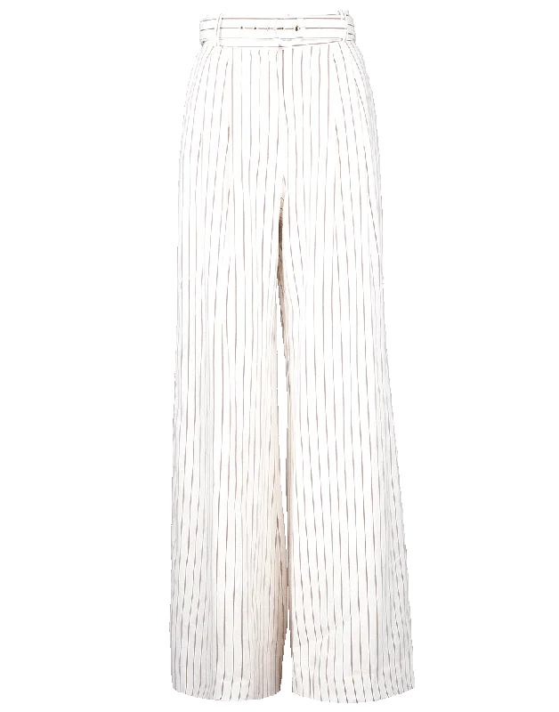 Corsage Tailored Pant Elegant Wool Trousers