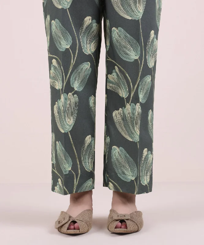 Printed Cotton Viscose Pants Trendy Printed Leggings