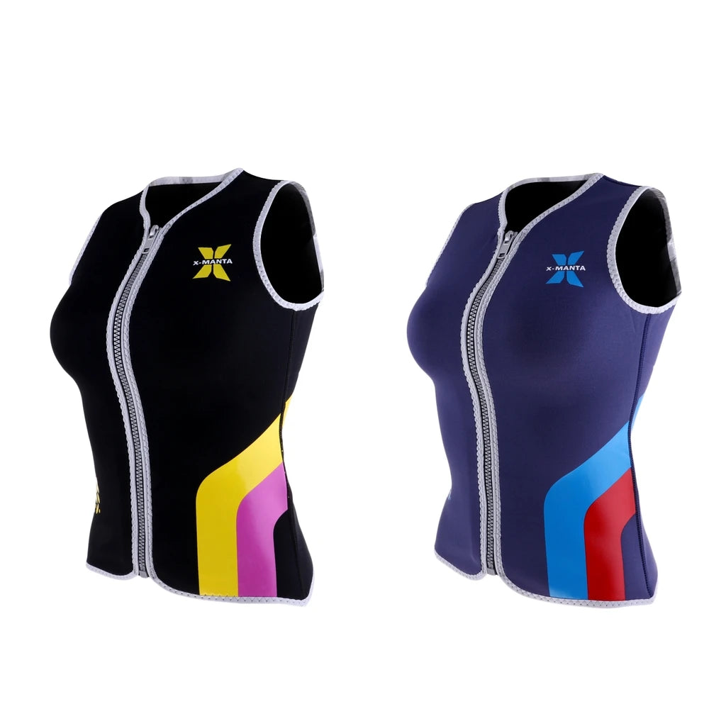 Women's Wetsuits Top Premium Neoprene 3mm Zipper Wetsuit Vest for Surf Windsurf Kitesurfing Diving Swimsuit Swimwear Sexy Monokini Swimsuit