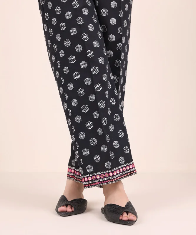 Embroidered Jacquard Straight Pants Soft Sweatpants Style