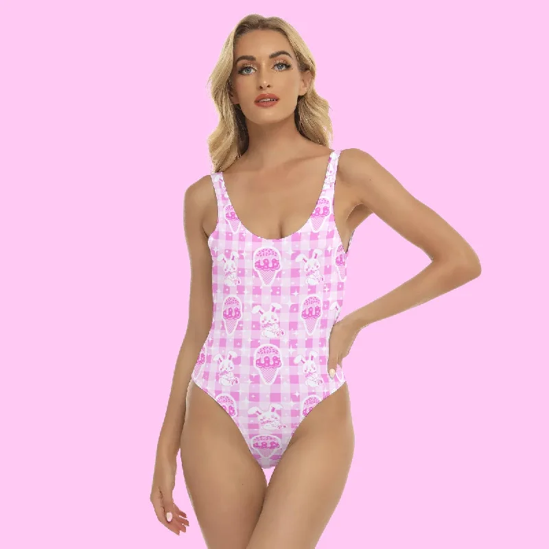 Sparkle Sweets Women's One-Piece Swimsuit Full Coverage Swimsuit