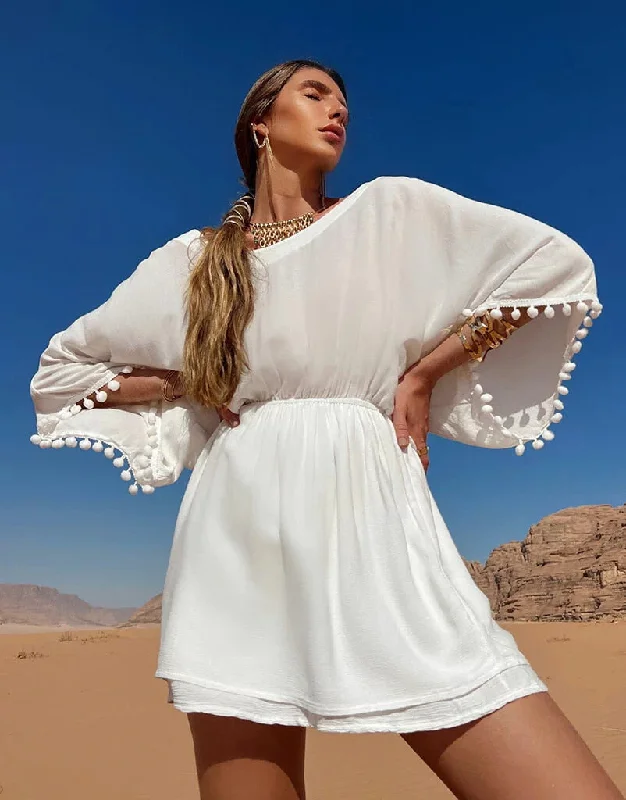 2023 New Women Beach Dress Solid White Tassel Beachwear Sun Protection Clothes Strapless Swimsuits Women Beach Cover Up Summer Sexy Cutout Swimsuit 2023 New Women Beach Dress Solid White Tassel Beachwear Sun Protection Clothes Strapless Swimsuits Women Beach Cover Up Summer Sexy Cutout Swimsuit