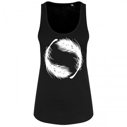 Grindstore Womens/Ladies Yin Yang Feathers Floaty Tank comfortable tank top